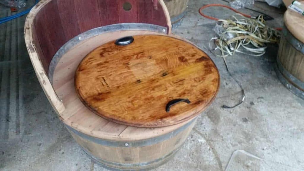 Wine Barrel Tray Diy How To Make Wine Barrel Furniture Photo Tutorial