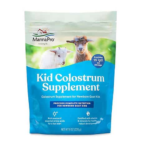 Manna Pro Colostrum Supplement for Newborn Goat Kids | Fortified with Vitamins and Minerals | Helps Promote Healthy Development | 8oz