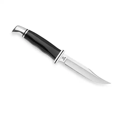 Buck Knives 102 Woodsman Fixed Blade Hunting Knife, 4" Stainless Steel Blade with Leather Sheath