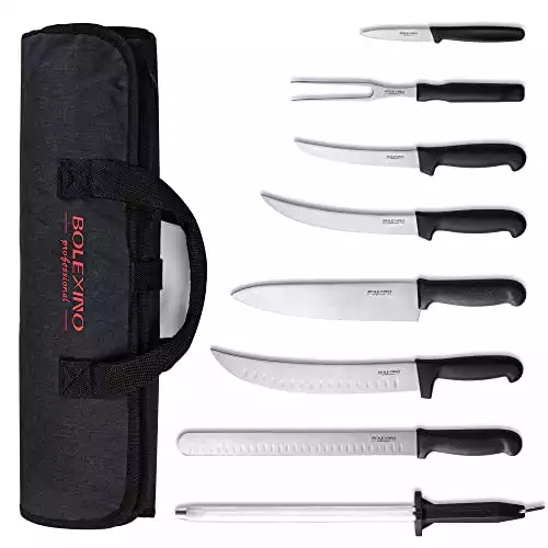 Professional 9 Piece BBQ Knife Set | BOLEXINO