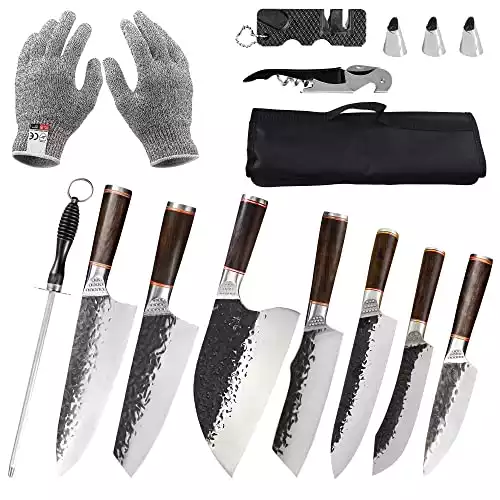 13 Piece Serbian Chef Knife Set | FullHi