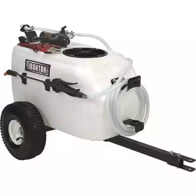 Ironton Tow-Behind Trailer Sprayer - 13-Gallon, 1 GPM, 12 Volt DC