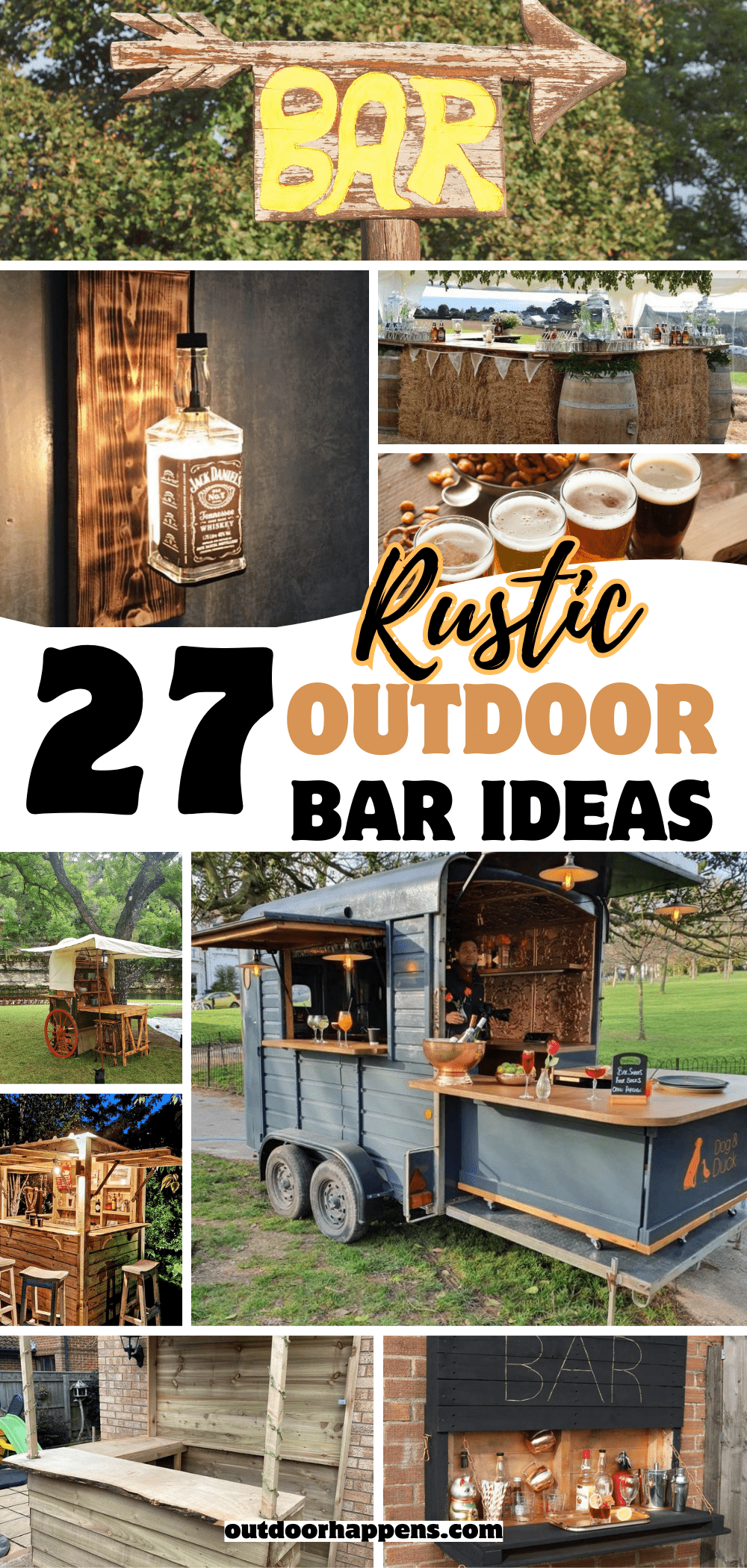 27+ Rustic Outdoor Bar Ideas - Beautiful Backyard Pubs & Decor ...