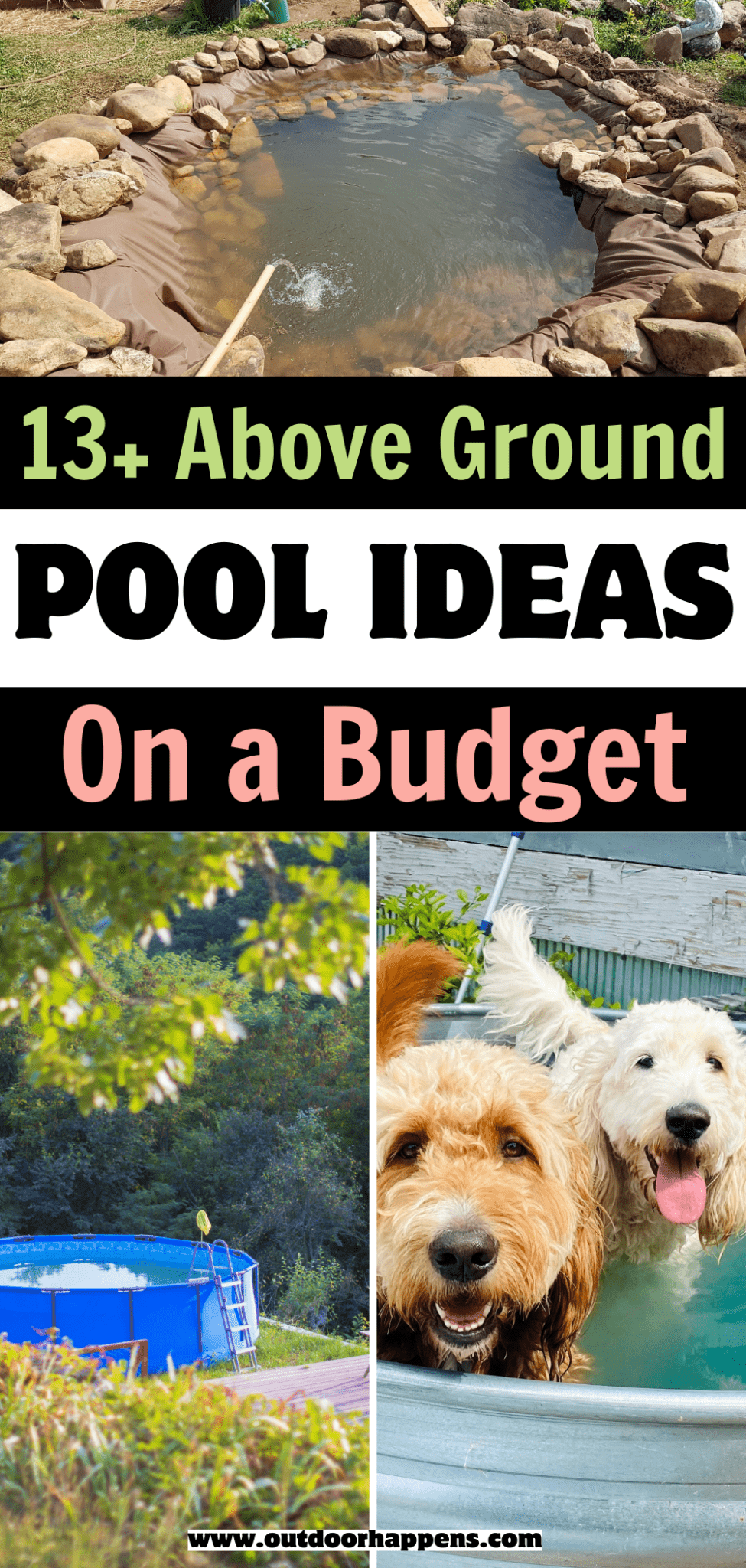 13+ Above Ground Pool Ideas on a Budget [DIY Swimming Pools for Cheap ...