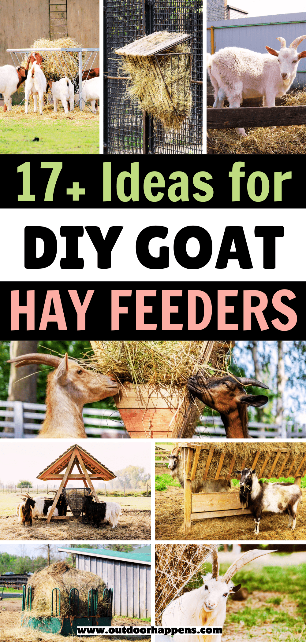 Homemade DIY Hay Feeder for Goats [17 Designs and Plans!] - Outdoor ...