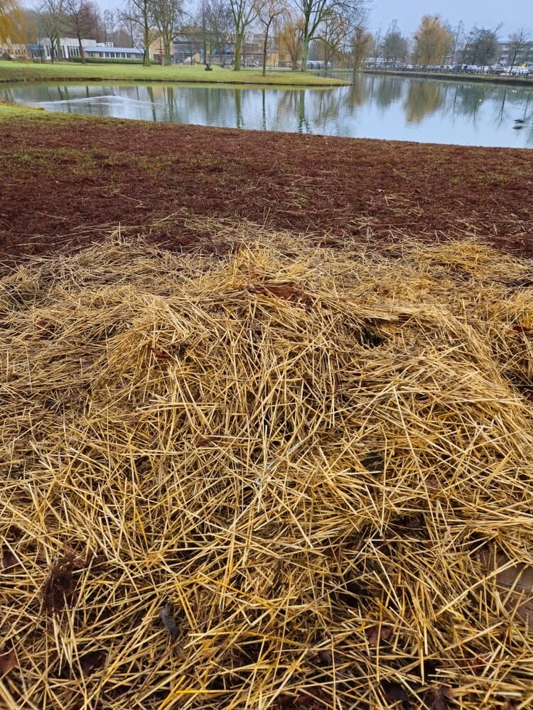 Haystacks background texture, wheat gold hay in field, dried hay for animal feed.