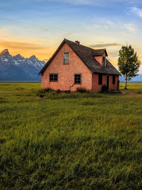 Beautiful rural and off-grid homestead in Wyoming.